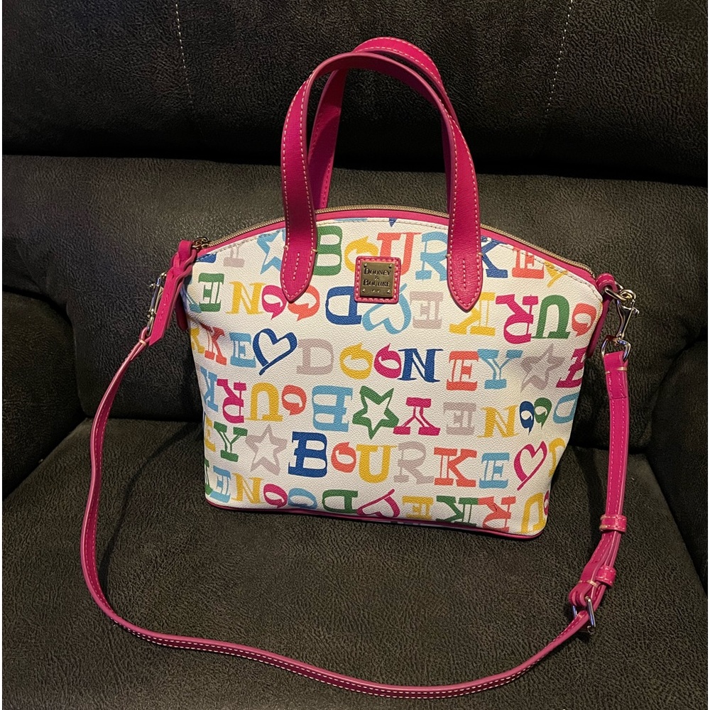Dooney & Bourke Zip Zip Doodle Rainbow Satchel